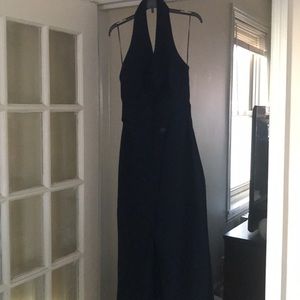 Navy halter dress